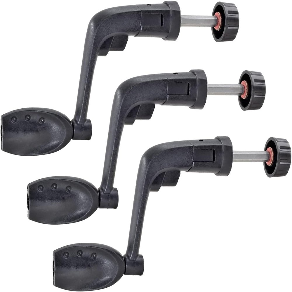 Waziaqoc 3PCS Fishing Spinning Reel Handle Grip Replacement, Rocker Arm Grip Fishing Reel Power Handle Grip