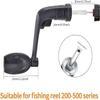 Waziaqoc 3PCS Fishing Spinning Reel Handle Grip Replacement, Rocker Arm Grip Fishing Reel Power Handle Grip view 2