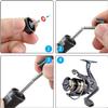 Waziaqoc 3PCS Fishing Spinning Reel Handle Grip Replacement, Rocker Arm Grip Fishing Reel Power Handle Grip view 4