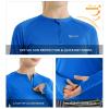 SG Edge Women's Outdoor Quick Dry UPF 50+ 1/4 Zip Long Sleeve Shirt Royal Blue M view 2