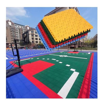 1Ft Basketball Court Modular Interlocking Floor TilesSelf-Draining & Slip ResistantOutdoor Durable Splicing Sports Flooring Tile (Color : Blue-2, Size : 10PCS)