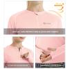 SG Edge Women's Outdoor Quick Dry UPF 50+ 1/4 Zip Long Sleeve Shirt Pink XXL view 4