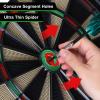 PATIKIL Electronic Dart Board Cabinet Set, LED Digital Electric Dartboard with Wooden Cabinet Door, Soft Tip Darts Board with 12 Darts, 88 Tips, 27 Games, 243 Variations, Up to 16 Players view 4
