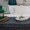 Decorative Fishing Net 80x40 Inch,YuanDe 2 Pack Peacock Blue Picture Fish Net, Wall Photo Hanging Fishnet for Nautical Mermaid Pirate Ocean Themed Hawaii Beach Under The Sea Party Decorations view 3