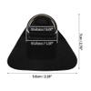 X AUTOHAUX 4pcs Boat Kayak D Ring Buckle Patch PVC Stainless Steel Triangle Shape D Ring Pad for Inflatable Boat Kayak Canoe Deck Black view 4
