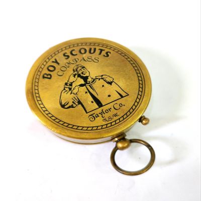 Ganga Nautical Boy Scout Gift Personalized Boy Scout Compass, Cub Scout Leader, Working Compass, Custom Engraved Compass, Brass Antique Compass