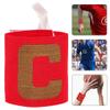 BESPORTBLE 4pcs Captain Armband Badge Soccer Football Captain Wristband Portable Basketball Band Football Wrist Band Portable Football Band Dreses Child Polyester Team Arm Cuff Red view 2