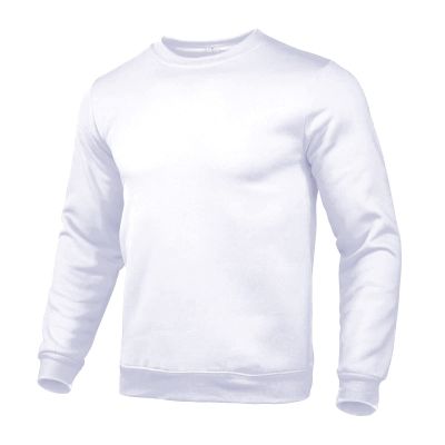 Ymosrh Crewneck Sweatshirts, Grey Sudadera Para Hombre White Plain Sweatshirt Men's Basic Color Round Neck Sweater Loose Casual Youth Hoodie Men Sweater For Mens Workout Clothes Tall (3XL, White)