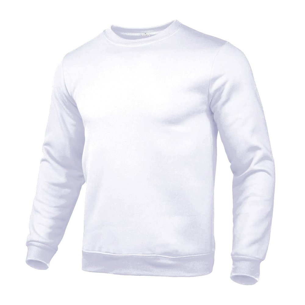 Ymosrh Crewneck Sweatshirts, Grey Sudadera Para Hombre White Plain Sweatshirt Men's Basic Color Round Neck Sweater Loose Casual Youth Hoodie Men Sweater For Mens Workout Clothes Tall (3XL, White)