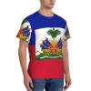 Decktt Flag of Haiti Men's T Shirt Men's Tight-Fitting Sports T-Shirt Personalized Fashion Pattern T-Shirt view 2