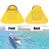 X AUTOHAUX 4pcs Boat Kayak D Ring Buckle Patch PVC Stainless Steel Triangle Shape D Ring Pad for Inflatable Boat Kayak Canoe Deck Yellow view 3