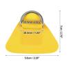 X AUTOHAUX 4pcs Boat Kayak D Ring Buckle Patch PVC Stainless Steel Triangle Shape D Ring Pad for Inflatable Boat Kayak Canoe Deck Yellow view 4