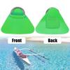 X AUTOHAUX 4pcs Boat Kayak D Ring Buckle Patch PVC Stainless Steel Triangle Shape D Ring Pad for Inflatable Boat Kayak Canoe Deck Green view 3