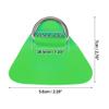 X AUTOHAUX 4pcs Boat Kayak D Ring Buckle Patch PVC Stainless Steel Triangle Shape D Ring Pad for Inflatable Boat Kayak Canoe Deck Green view 4