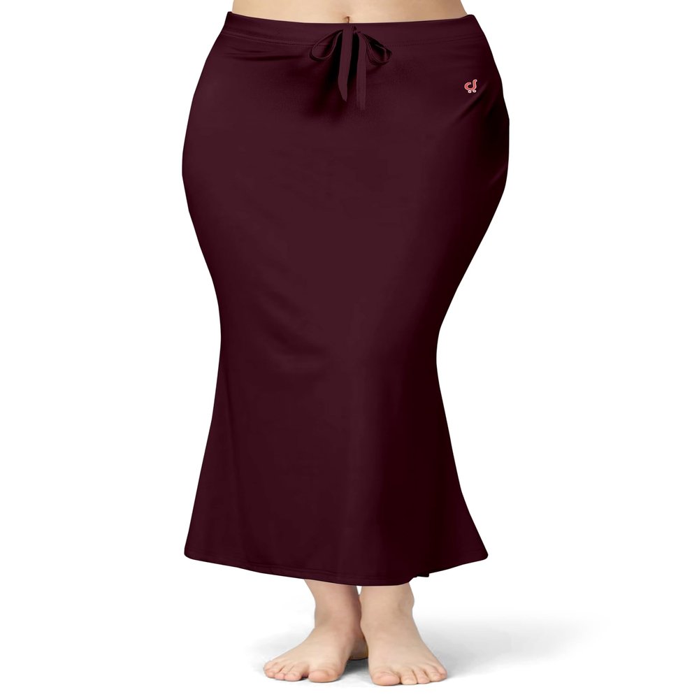TRENDMALLS Spandex Saree Shapewear Petticoat for Women, Cotton Blended, Skirts for Women, Shape wear Dress Purple