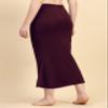 TRENDMALLS Spandex Saree Shapewear Petticoat for Women, Cotton Blended, Skirts for Women, Shape wear Dress Purple view 3