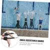 2 Sets Swimming Training Belt Resistance Bands for Men Exercise Bands Resistance Exercise Bands for Men Resistance Bands Set Swimming Activity Muscle Resistance Band Ankle Straps view 3