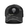 Men's Outdoor camo Baseball net Cap Tactical camo Cap Skull Visor Cap Suitable for Hunting Camping Hiking Hats (Digital Khaki) view 3