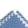 9 Tiles Interlocking Foam Mats 1in Thickness Foam Floor Mats for Home Gym, Fitness, Exercise Surface Protection EVA Foam Floor Padding with Border for Workout Equipment (1 in, dark blue) view 1