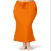 TRENDMALLS Spandex Saree Shapewear Petticoat for Women, Cotton Blended, Skirts for Women, Shape wear Dress Dark Orange view 1