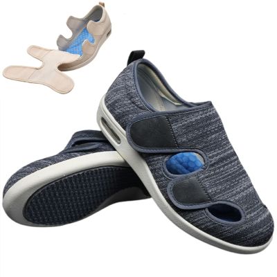 bumuam Women's Walking Shoes with Arch Support,Outdoor Walking Sneakers Orthopedic Lightweight Comfy Casual Slippers for Elderly Swollen Feet Arthritis Recovery Men 11.5