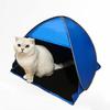 RXQNN Small Pop Up Beach Tent with Meshed Window, Portable Head Tent Beach Pet Shade for Small Dogs/Cats (Blue) view 4