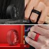 Egnaro Silicone Rings for Men 1/4/5/6/7 Multipack of Breathable Mens Silicone Rubber Wedding Rings Bands - Step Edge view 4
