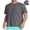 Men's Swim Shirt Quick Dry Sun Shirts UPF50+ Rash Guard for Men Short Sleeve UV Sun Protection Beach Shirts Dark Grey view 1