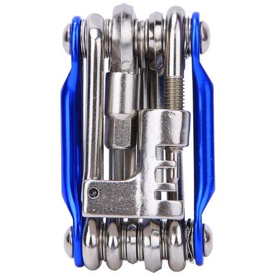11 in 1 Multifunctional Bike Repair Tool Bike Repair Tools Set with T25 Chain Cutter Cycling Equipment for Mountain