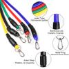 11 Pcs/Set Latex Resistance Band Training Exercise Tube Yoga Rope Pull Elastic Rubber Expander Fitness Equipment Belt view 4