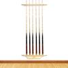 Katzowen Billiards Pool Cue Rack - Billiard Stick Holder Only, Solid Wood Wall Mount Holds 6 Cues & Full Set of Balls, Family Entertainment Rooms Pool Sticks Accessories (Color : Natural) view 1
