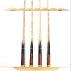 Katzowen Billiards Pool Cue Rack - Billiard Stick Holder Only, Solid Wood Wall Mount Holds 6 Cues & Full Set of Balls, Family Entertainment Rooms Pool Sticks Accessories (Color : Natural) view 2