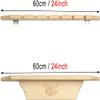Katzowen Billiards Pool Cue Rack - Billiard Stick Holder Only, Solid Wood Wall Mount Holds 6 Cues & Full Set of Balls, Family Entertainment Rooms Pool Sticks Accessories (Color : Natural) view 3