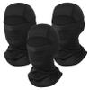 Black Ski Mask for Men 3 Pack Balaclava Face Mask Women Shiesty Ski Mask Summer Full Face Cover Sun Protection Football Motorcycle view 1