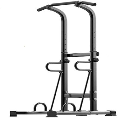 KIZMIQ Gym Strength Exercise Power Tower, Non-Slip Adjustable Power Tower Pull Up Bar with 6 Adjustable Heights for Home Gym Training, Small Size Does Not Take Up Space