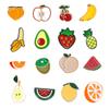 16PCS Cute Fruit Pin Set Strawberry Avocado Peach Pineapple Banana Cherry Brooch Cartoon Badge Lapel Backpack Scarf Decoration view 1