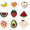 16PCS Cute Fruit Pin Set Strawberry Avocado Peach Pineapple Banana Cherry Brooch Cartoon Badge Lapel Backpack Scarf Decoration view 2