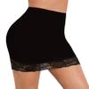 Avidlove Half Slips for Women Under Dress Non Cling Floral Lace Trim Above Knee Black Half Slip (Black L) view 1