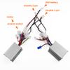 L-faster DIY 250w 10 Inch Wheel Dual Drive Farm Garden Bike Candy Hand Food Golf Cart Conversion Kit (36V250W Max 8kph) view 4