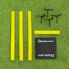 FORTRESS Flexi Cricket Stumps (Full Set) | Base and Ground Spikes Included | Suitable for Bowling & Fielding Drills view 1