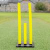 FORTRESS Flexi Cricket Stumps (Full Set) | Base and Ground Spikes Included | Suitable for Bowling & Fielding Drills view 2