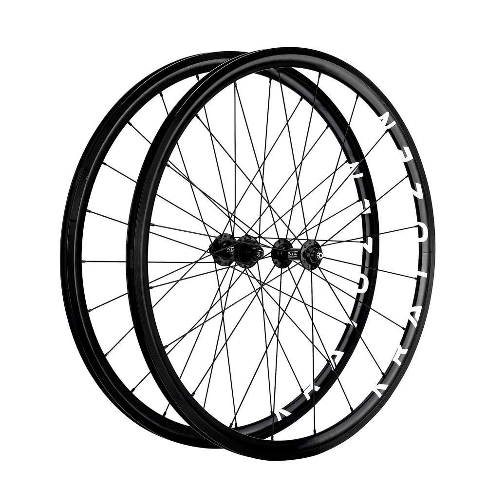 Kratozen BlazeOne Black Aluminium Fixed Gear Single Speed Track Wheelset 700c