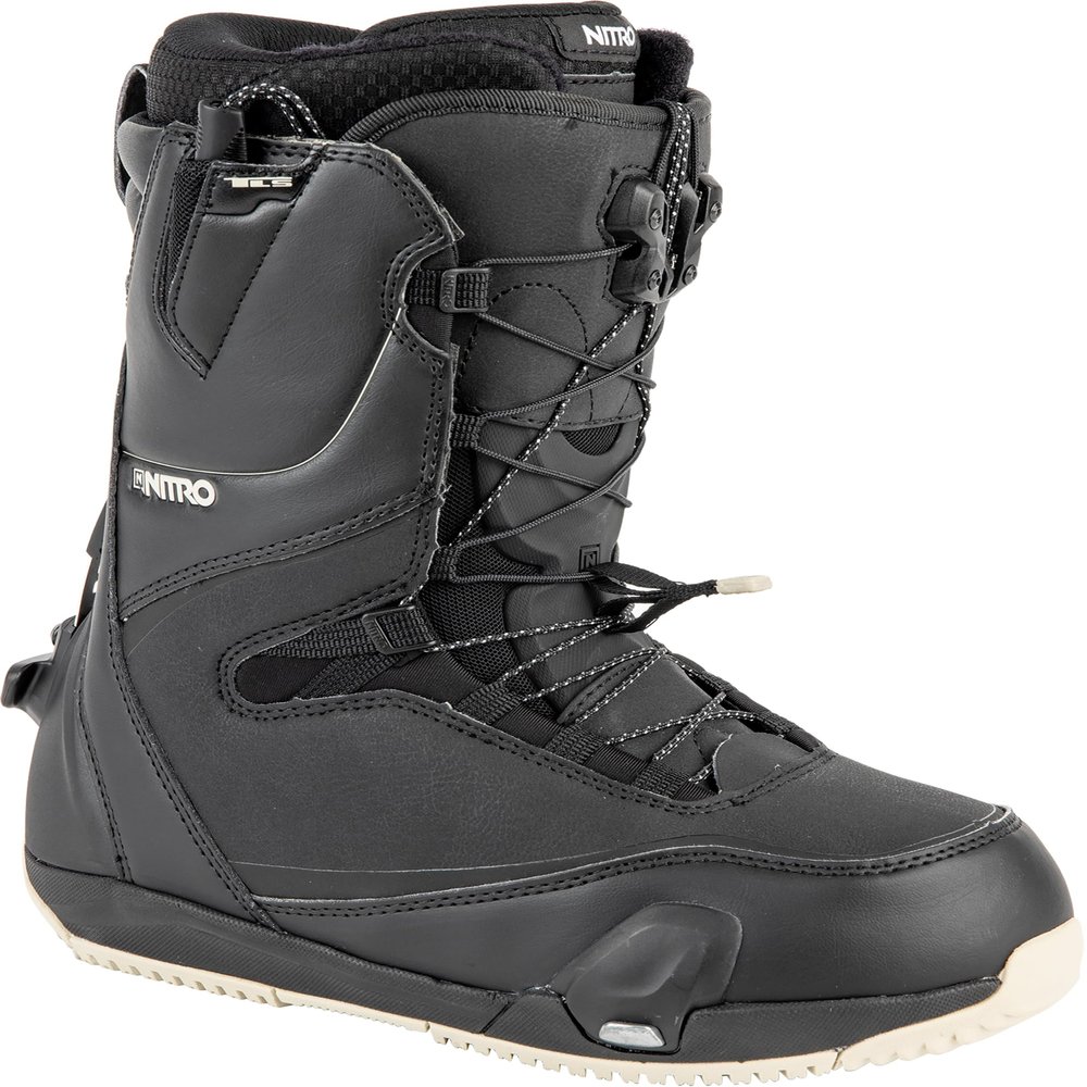 Nitro Cave TLS Step On Women's Snowboard Boots (6, Black/Sand)