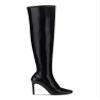 INC Womens Keenah Patent Square Toe Thigh-High Boots Black 8 Medium (B,M) view 3