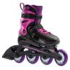 Rollerblade Fury Junior Adjustable Fitness Inline Skate, Black & Pink view 1