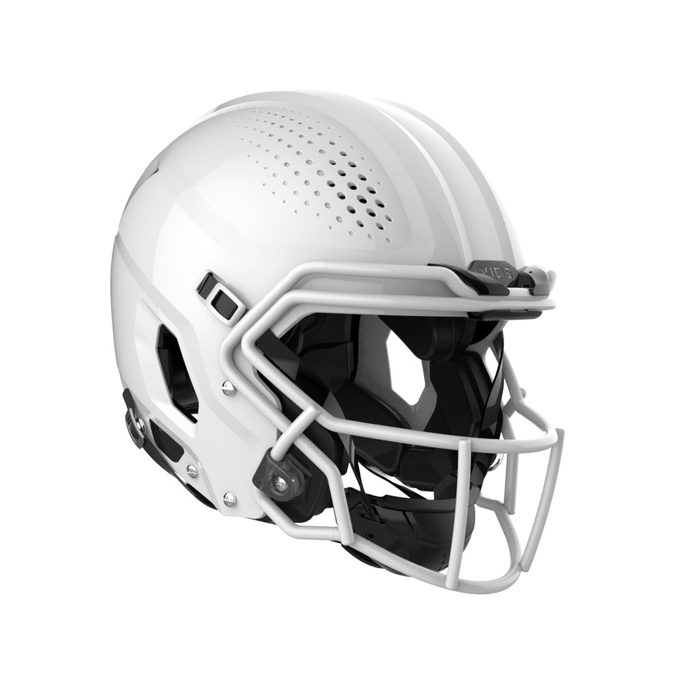 VICIS ZERO2 Varsity Football Helmet, Molded Gloss White, X-Large, SO-212 Facemask