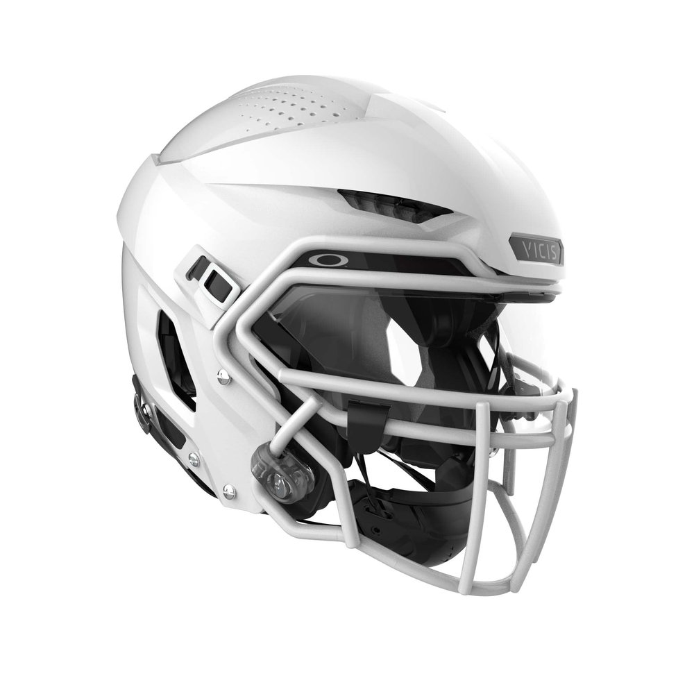 VICIS ZERO2 Trench Elite Football Helmet, SC-223 Facemask Attached, White, Large