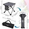 Roptat Camping Stool,Portable Folding Compact Lightweight Stool Seat for Camping Fishing Hiking Gardening Outdoor Walking Backpacking Travelling and Beach with Carry Bag (Grey) view 3