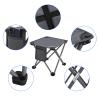 Roptat Camping Stool,Portable Folding Compact Lightweight Stool Seat for Camping Fishing Hiking Gardening Outdoor Walking Backpacking Travelling and Beach with Carry Bag (Grey) view 4