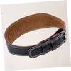 GLEAVI 1pcs Pu Leather Lumbar Brace Support Belt for Weightlifting Back Strap for Fitness Squats Deadlifts Xl Black for Men Women view 2
